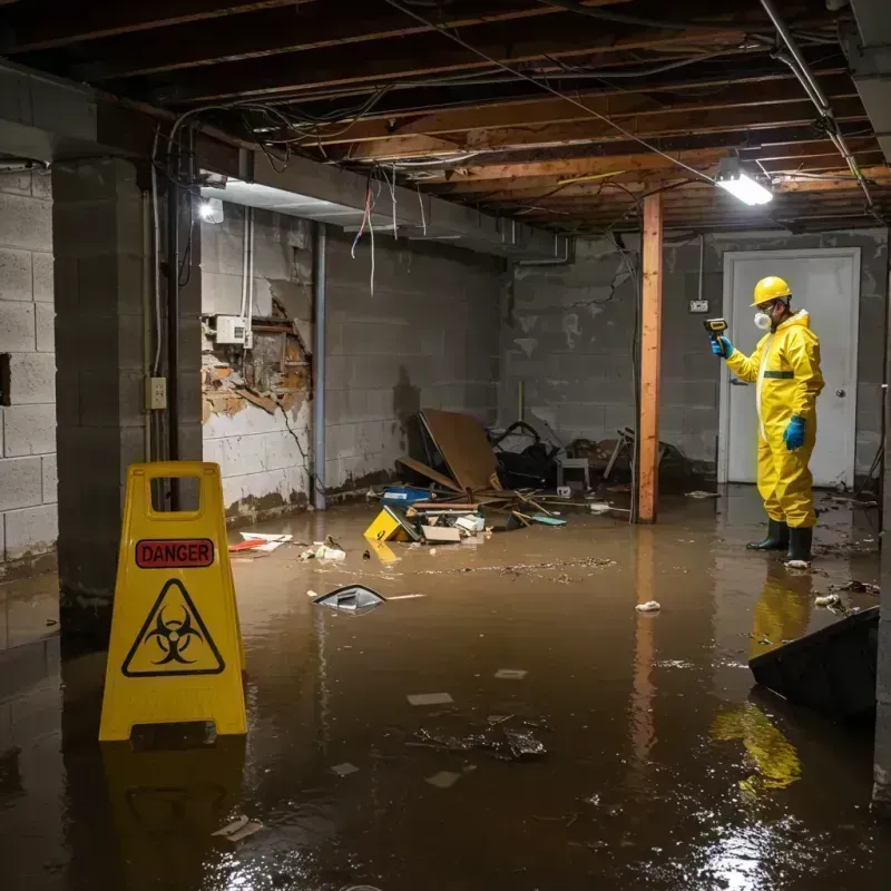 Flooded Basement Electrical Hazard in Fort Sumner, NM Property